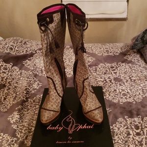 Baby Phat wedged boots